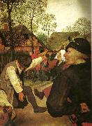 Pieter Bruegel detalj fran bonddansen oil painting